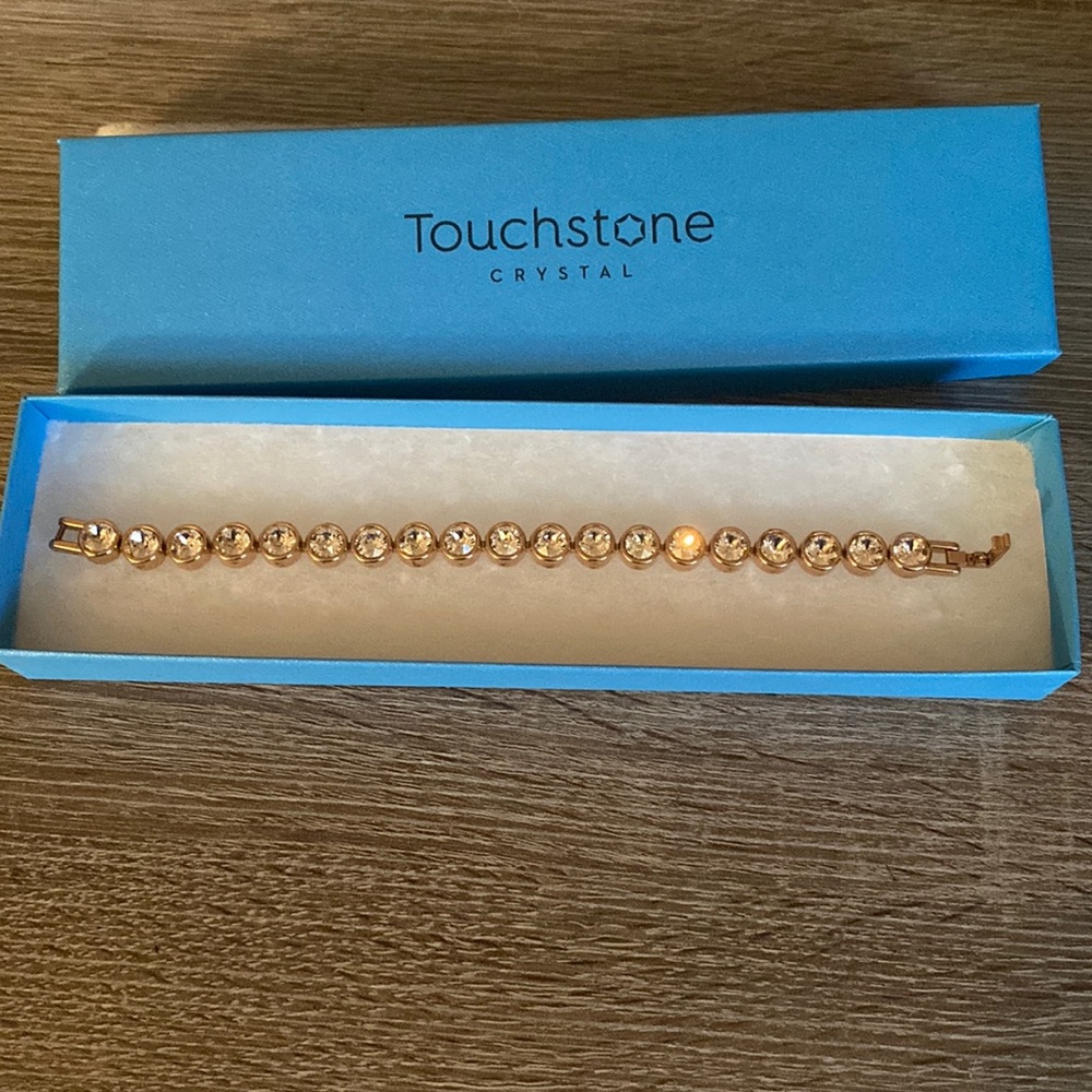 Touchstone Crystal Ice Bracelet-rose gold